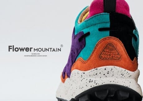 The next stage of Flower Mountain, which continues to increase its market share worldwide. The shoes, exclusive to Shibuya PARCO, have a crazy pattern.