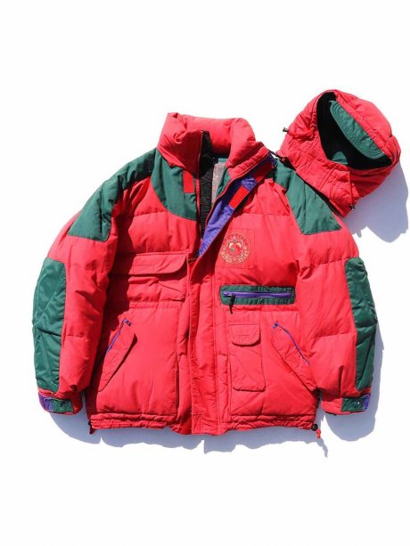 仏産クレイジーカラーダウンジャケット。
