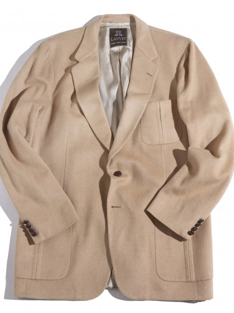 A big, classy jacket tailored by Lanvin.