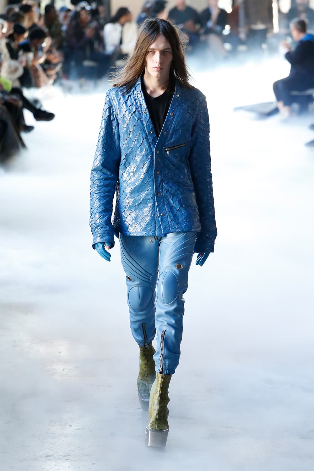 【関税込み】Rick Owens オフホワイト リブトリム フーディ Rick Owens Strobe Runway Geo Geth Runner Dark Pearl メンズ