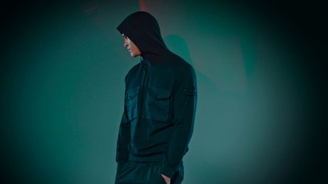 Monochromatic and ultra-minimalist, the Stone Island series is a blast.