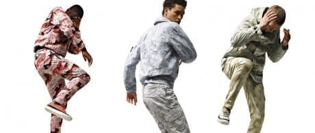 The chamois pattern proposed by Stone Island is a new kind of finish.