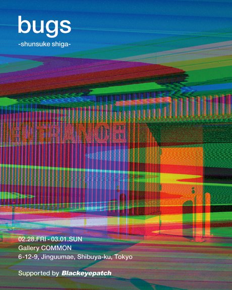 バグが生み出す新しい写真の世界。志賀俊祐の初の写真展「bugs」をBEPがサポート。