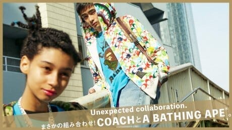 An unlikely combination! COACH and A BATHING APE®.