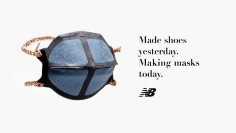 New Balance manufactures medical masks. It will be sold in the U.S.A.