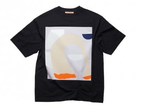 The familiar tag team of Acne Studios and Daniel Silver. The art T-shirt with its unique color scheme is now available.