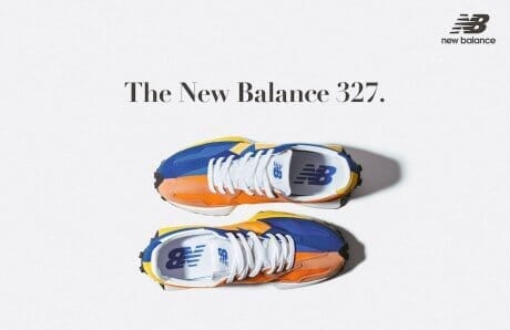The newest New Balance model combines two faces, retro and modern.