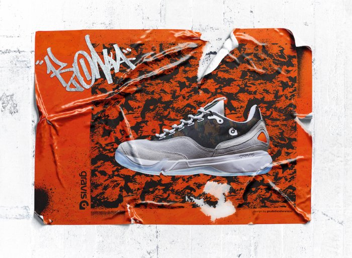 The limited edition shoes, a mix of Gravis and Public Devices culture, will be available on the 29th.