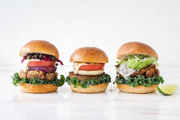 Healthy hamburgers are now on the menu at CITY SHOP. Delivery service is also available.