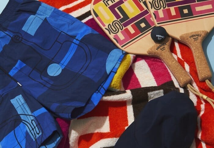 Serialized "The Best of the Best" No.152 Hermes beach goods and rackets.