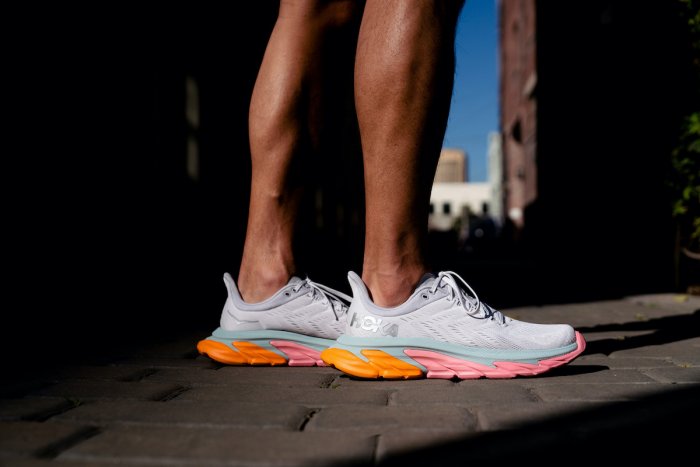 Hoka Oneone ran 100 km on the Clifton Edge, which Hoka Oneone calls "the culmination of footwear innovation.