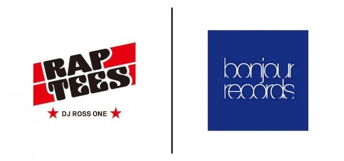 京都の新店舗限定！ ラップティーズとボンジュールレコードがコラボTシャツをリリースします。