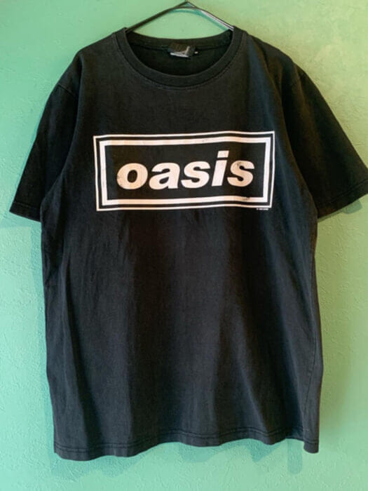 I have a lot of feelings about this logo. How about a t-shirt from 1994, when Oasis debuted.