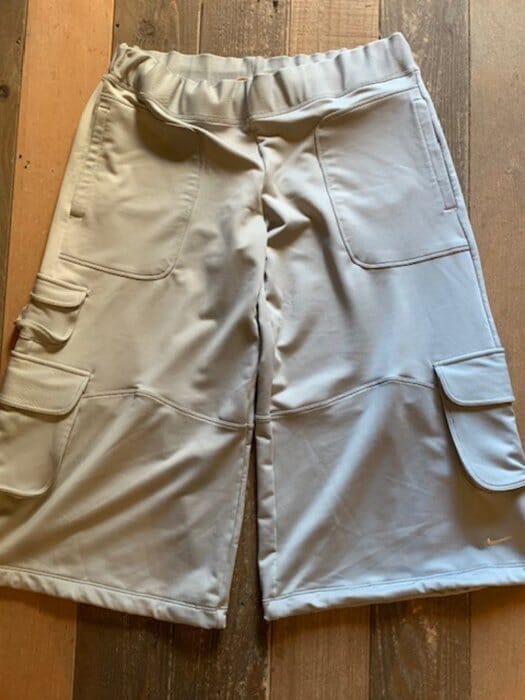 The Nike half-cargo pants with seven pockets.