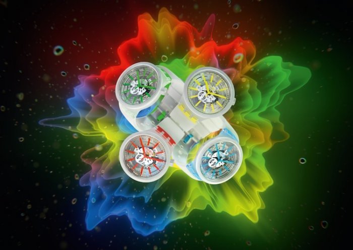 透き通るような輝きを放つスウォッチの新作。