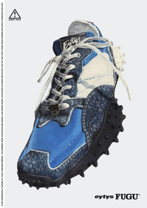 レトロかつフューチャリスティック。エイティーズのインパクト抜群のキックスが気になります。