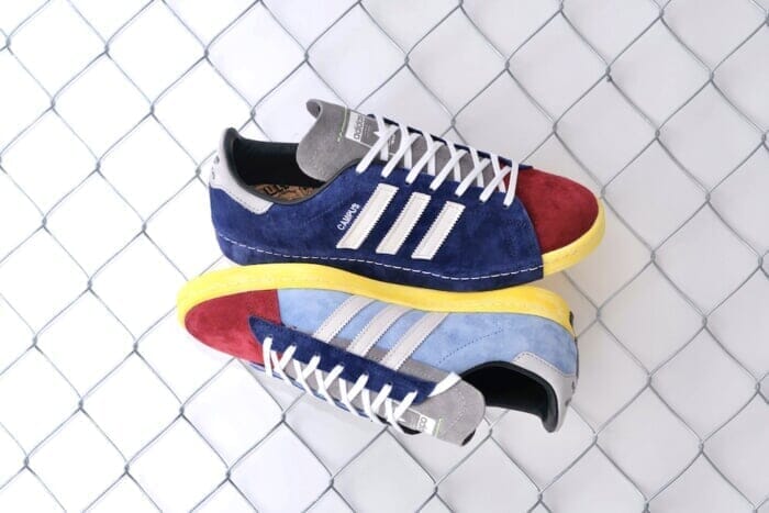 三者が登りつめた頂に、この逸足。アディダス オリジナルスのキャンパスを、シュンヒロセが咀嚼し、ミタスニーカーズが再構築しました。