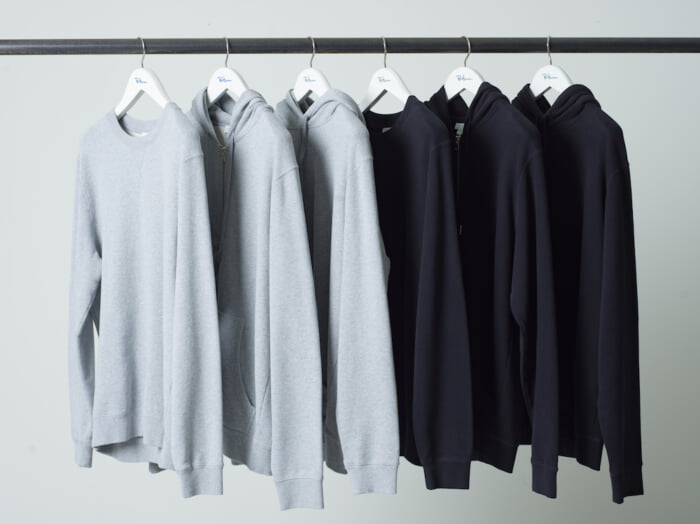UK-derived sweatshirt and sweater by Sunspel and Ron Herman. Both sides are extra A quality.