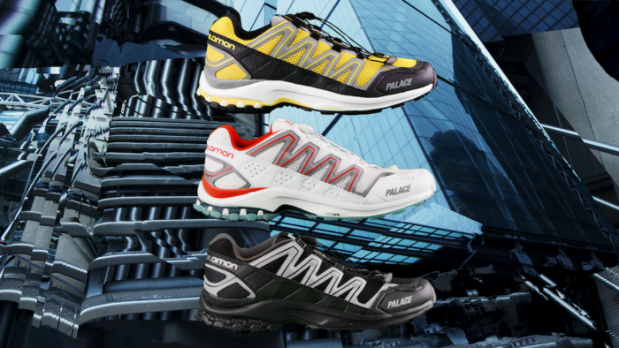 A crossover between street and outdoor. No shoe can compete with the collaboration between Palace and Salomon.