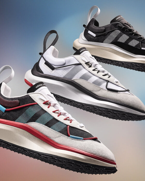 Behold the quiet vibrancy of "SHIKU RUN," footwear inspired by sports and their performance, from Y-3's 20AW collection.