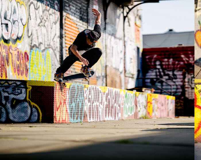 Patterson and DC Shoes' capsule collection is themed around the spirit of tennis and skateboarding in the 90s.