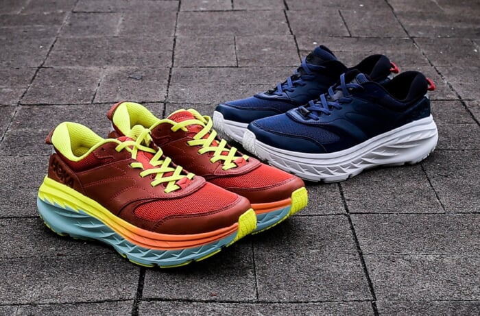 Running shoes you can wear around town. Two new colors join Hoka Oneone's Bondi L.