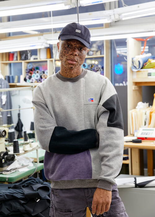 Remakes are key to the collaboration between Kiss and Russell Athletic. The upcycled collection is not to be missed!