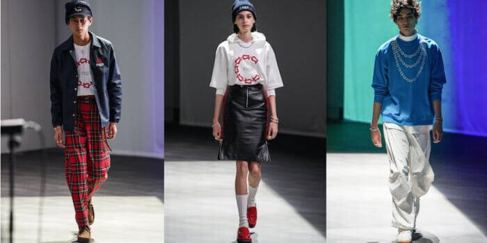 The first runway show in Fred's history. The rumored "collaboration" was unveiled at Rakuten Fashion Week Tokyo.