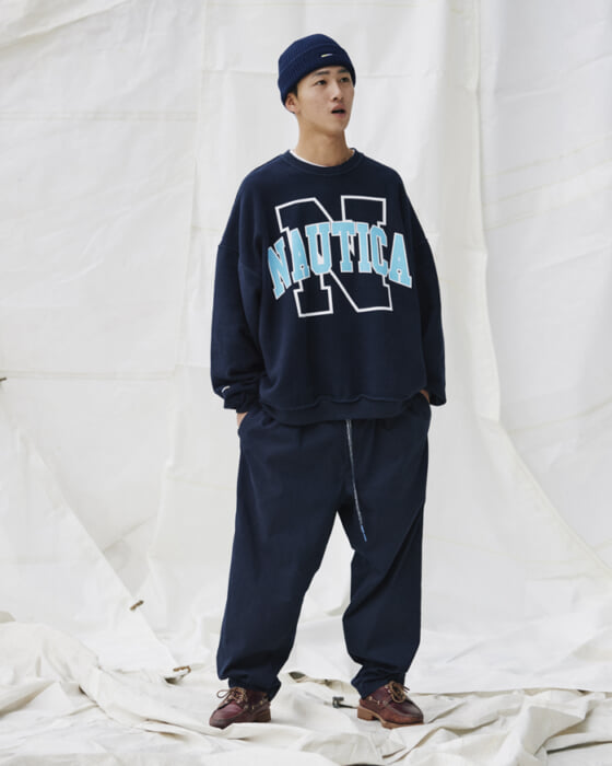 NAUTICA is-ness ナイジェルグラフ インサイドアウトスウェット
