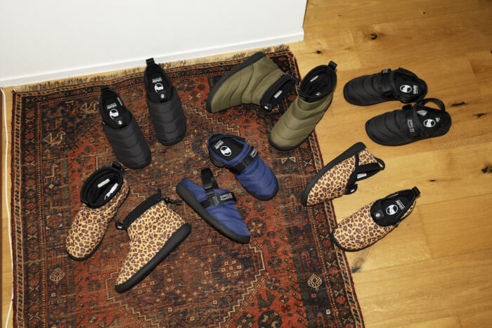 ブランド初となるSHAKAのリラックスシューズ。お家でほっこり、自粛の冬のお供にどうぞ。