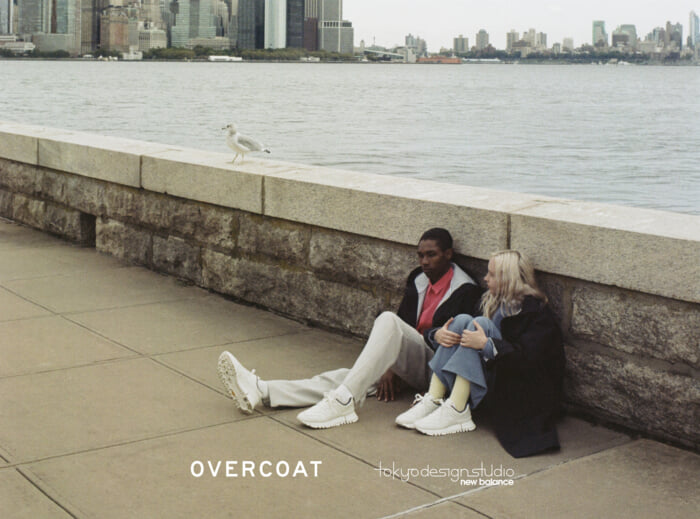 Overcoat x Tokyo Design Studio New Balance . Here we present a collaborative collection in pursuit of minimalism.