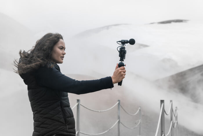 The MV88+ is a high-quality Shure small microphone that can handle recording with just one phone. It will be your partner in making videos.