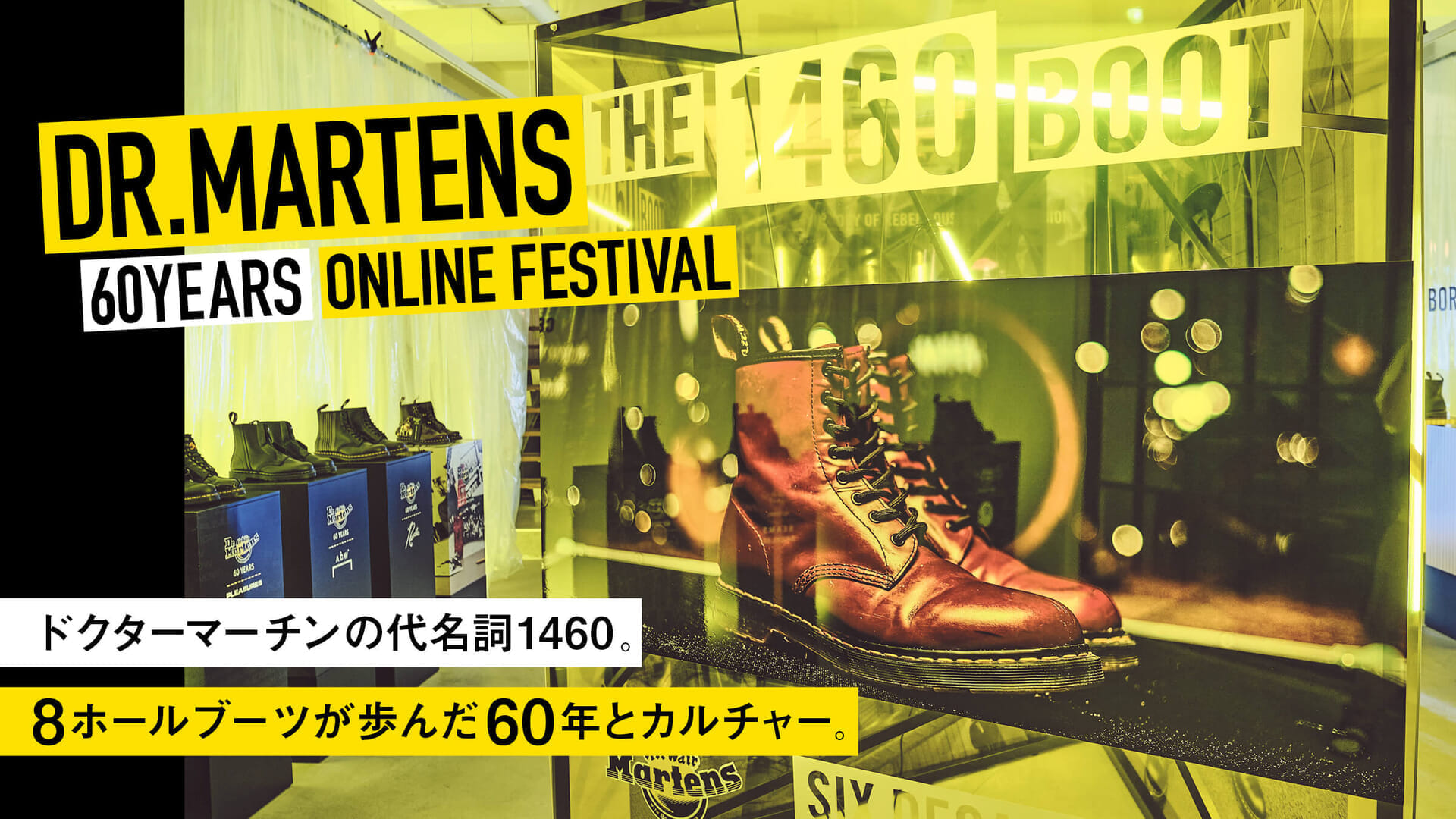 Dr. Martens' synonymous 1460. 60 years of 8-hole boots and culture.