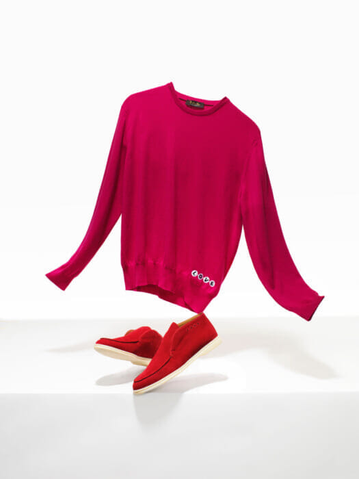 小木“Poggy”基史のこだわりをロロ・ピアーナが叶えた！“LOVE”を掲げた別注ニット＆シューズがお目見えします。