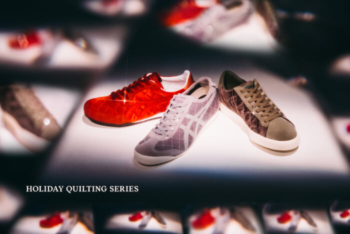 Seasonal feel with velvet. The holiday season is here with elegant sneakers from Onitsuka Tiger.