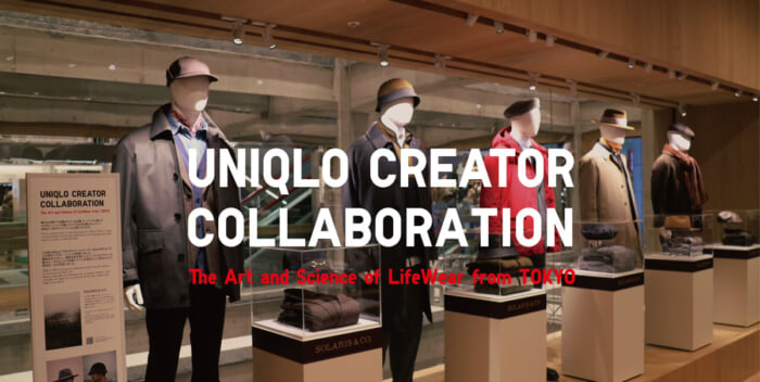 UNIQLO CREATOR COLLABORATIONがソラリスを指名。一点ものの特別な帽子を展示します。