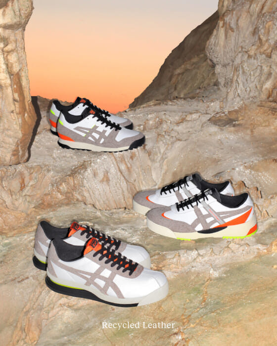 Sophisticated design created by consideration for the environment. Three eco-friendly pairs from Onitsuka Tiger are now available.