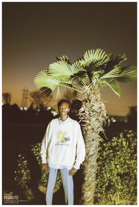 ダイリクとピーナッツ™のコラボレーションが実現。vol.1は、着古したようなスエットです。