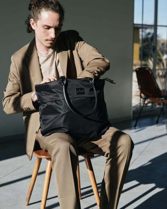 A partner you carry with you every day is classy and practical. Manhattan Portage Black Label tote bag for on and off the job.