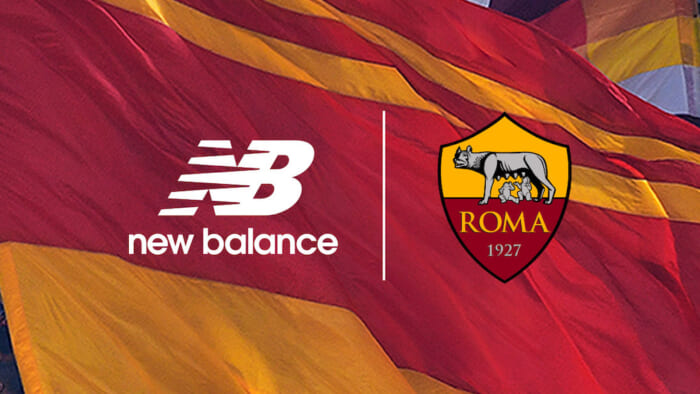 From next season, New Balance will be the official kit supplier of the prestigious Italian team AS Roma.