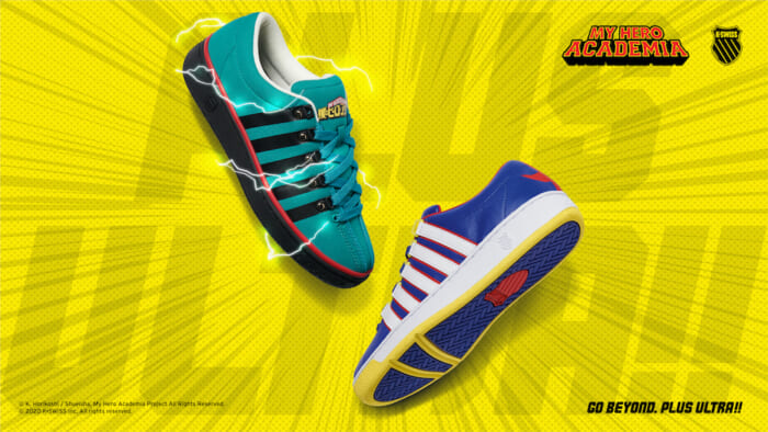 My Hero Academia is now available in sneakers!  Collaboration with K-Swiss is a detail that fans rejoice.
