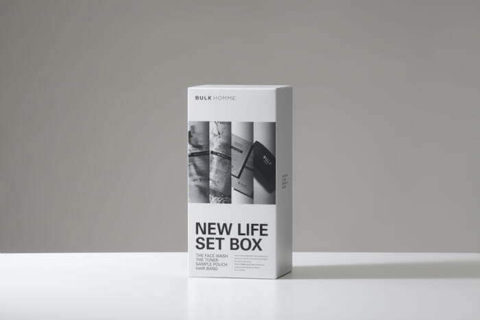 Bulk Homme for a good start. A limited number of skincare sets are available for men who are starting a new life.