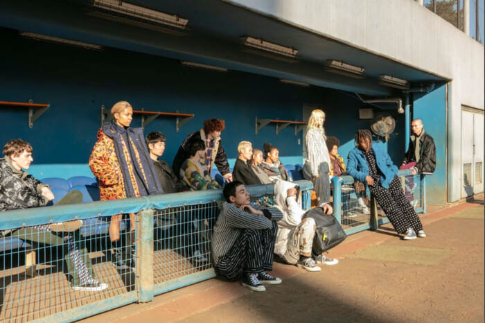 Nine M from Kyoto is participating in the Tokyo Collection for the first time. The power of sports is expressed by making full use of the traditional hand-printing technique.