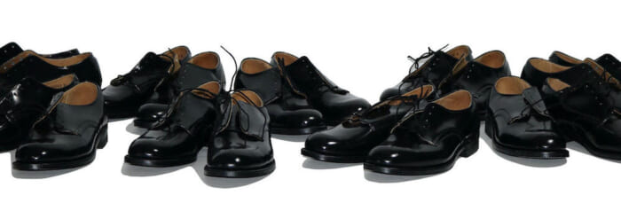 Quality service shoes. From the vintage clothing store Druk, valuable dead stock will be released at once.