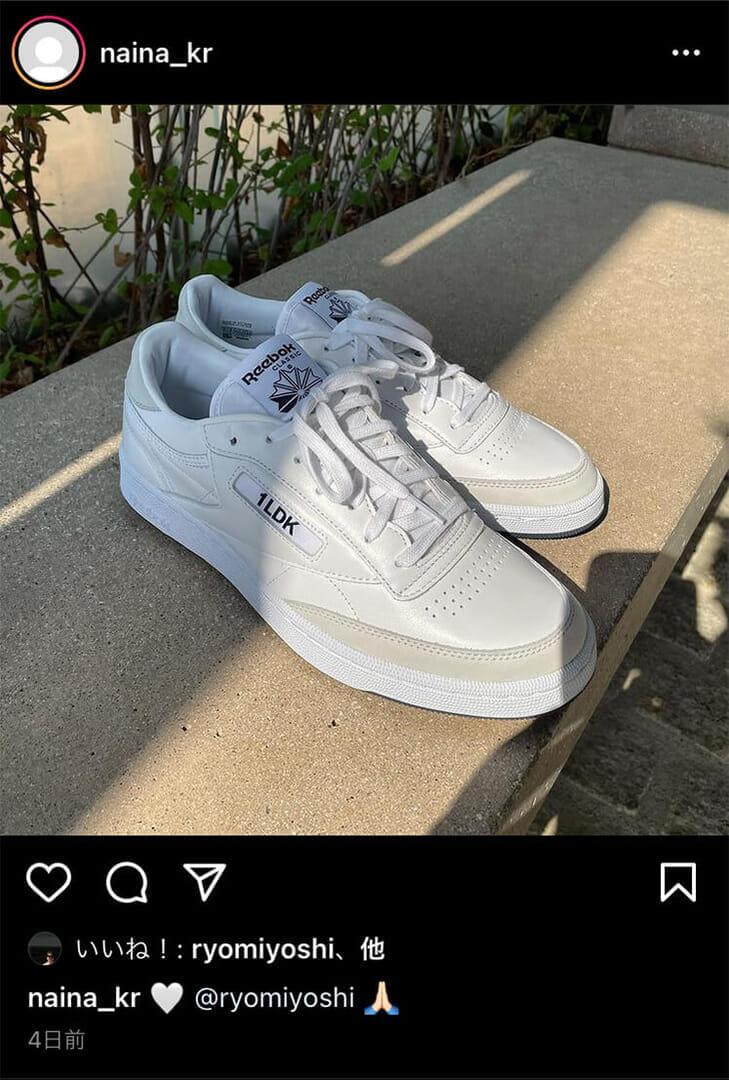 三好良着用 27.5cm JJJJound Reebok Club C - スニーカー