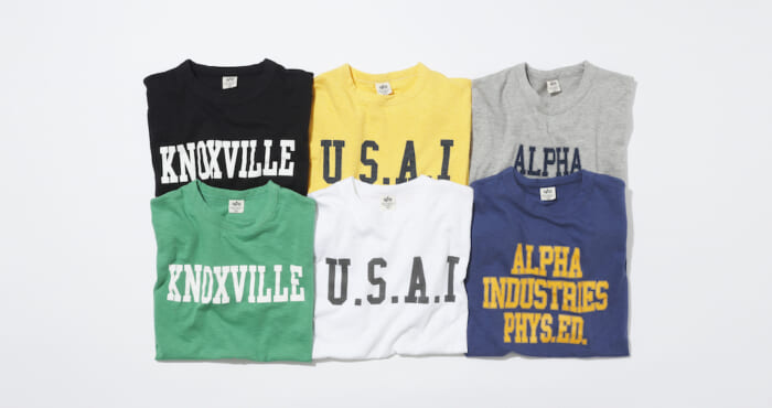 アルファ インダストリーズの意外な名作。デイリーに着回したい、肉厚なポケットTとヴィンテージライクなプリントT。