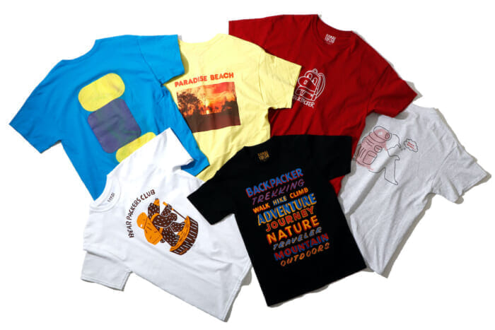 今夏のTシャツの大本命はココ。錚々たるアーティストが名を連ねたバンブーシュートのTシャツコレクション。速乾ボディもあるよ。