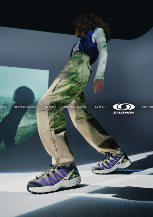 A new salomon sports style that removes the barriers between the city and the outdoors. A pop-up at Isetan Shinjuku is also on standby.