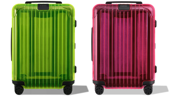 スーツケースの常識を覆すスケルトン仕様！ 今度のリモワはネオンカラー。