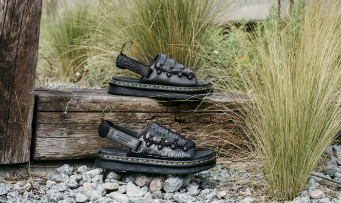 Dr. Martens and Swicock. Both created sandals that herald the end of summer.